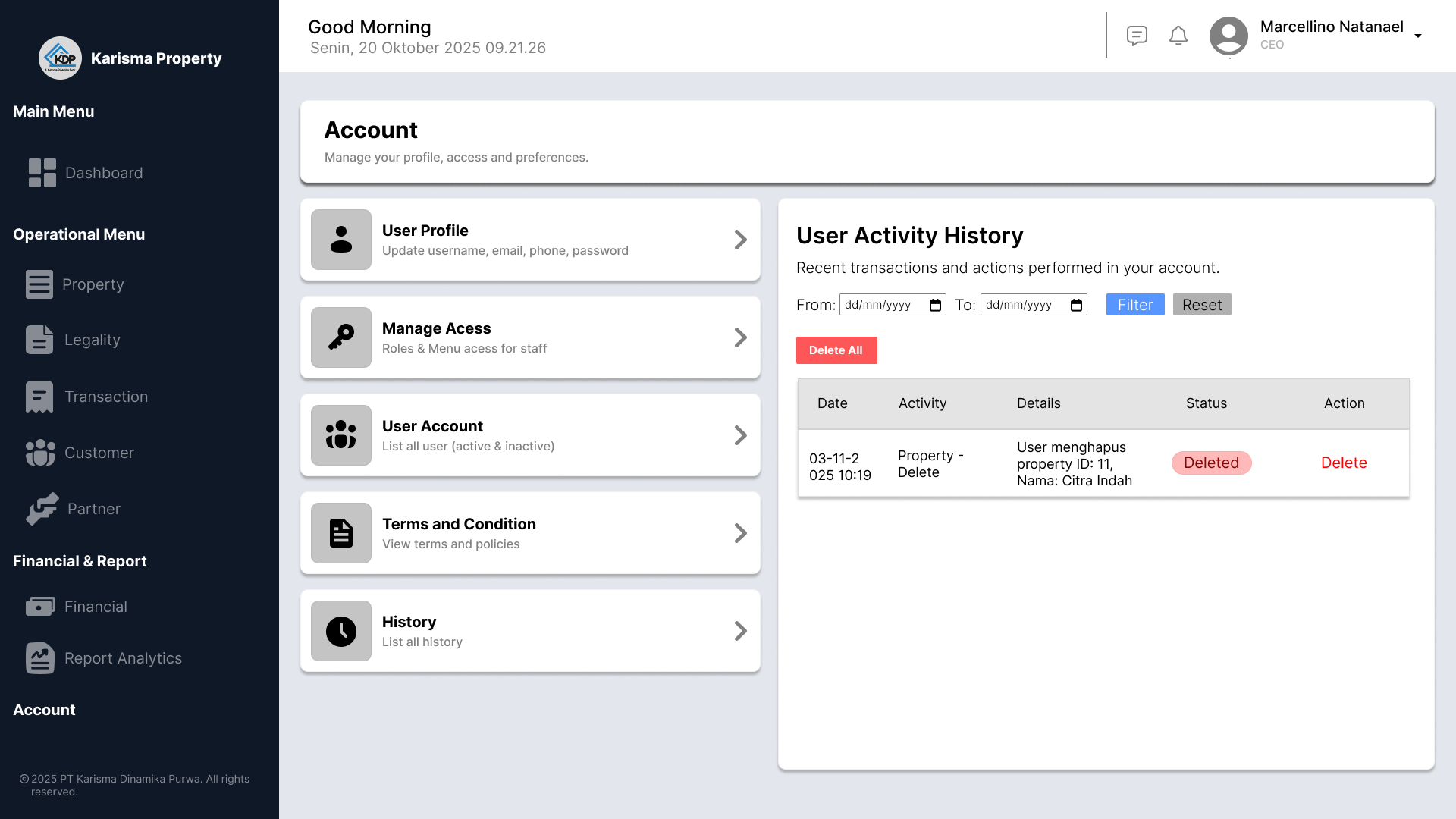 Admin CRUD Screen 3
