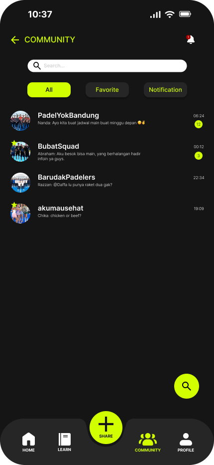 Padelin Screen 2