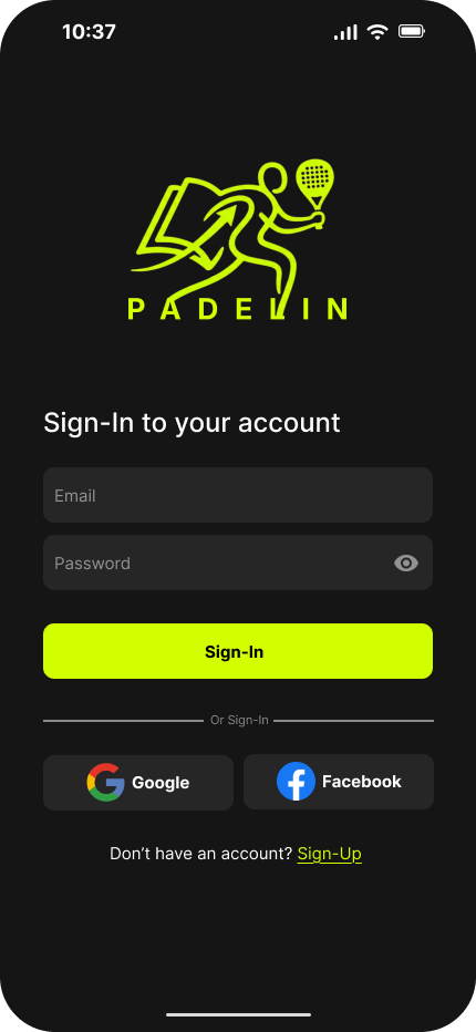 Padelin Screen 1